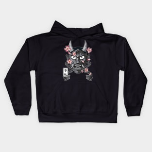 Japanese Devil Tattoo Kids Hoodie